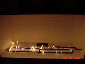 custom burner ring for fireplaces